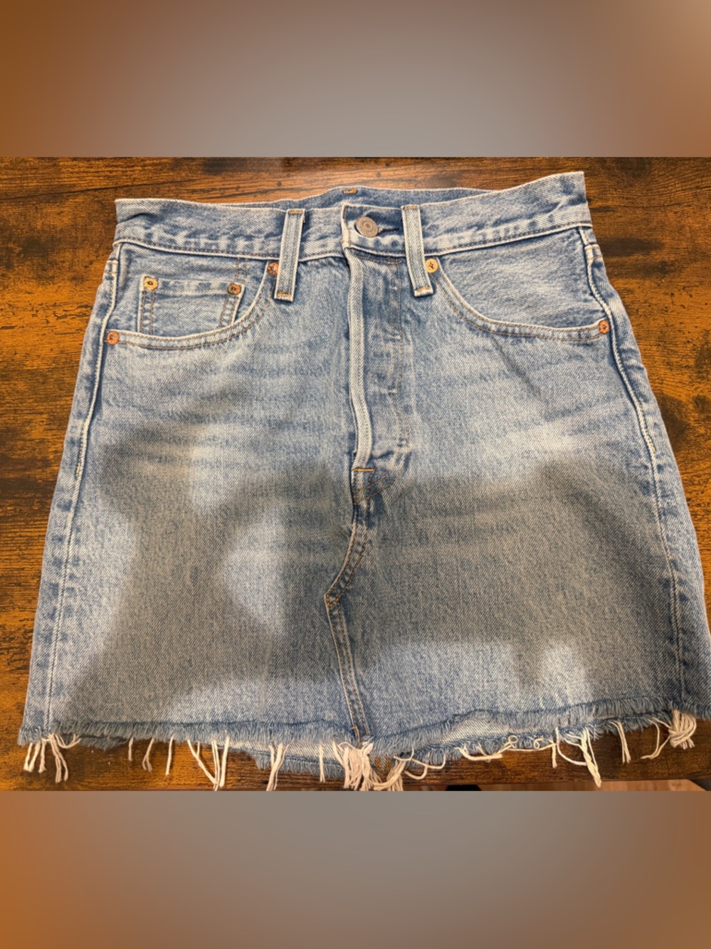 Levi's Light Blue Denim Mini Skirt